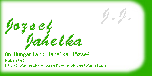 jozsef jahelka business card